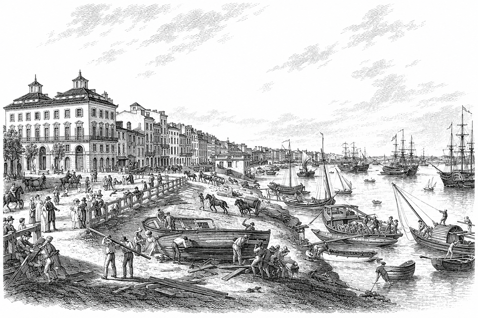 Historical illustration of Bordeaux's Golden Age